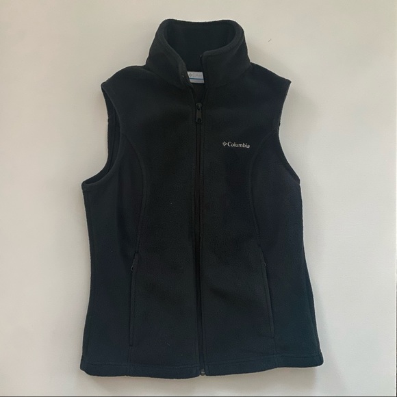 SOLD Columbia Benton Springs Fleece Vest Black - Picture 2 of 5